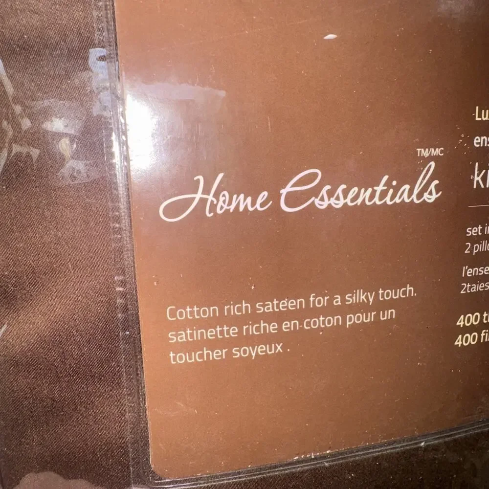 4 Piece King Size Sheet Set Luxury Sateen Chocolate Brown Bedding New